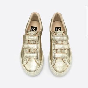 Veja 3 lock gold sneakers